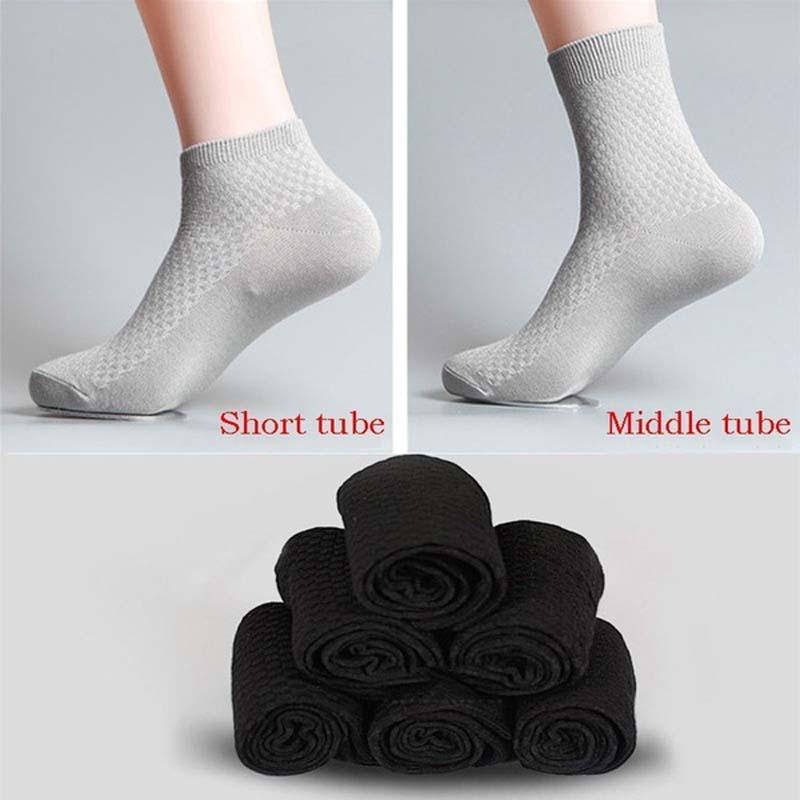 Men039s Socks 5Pairlot Men Bamboo Fiber Compression Summer Long Business Casual Sports Mens Dress Sock Gifts High Quality