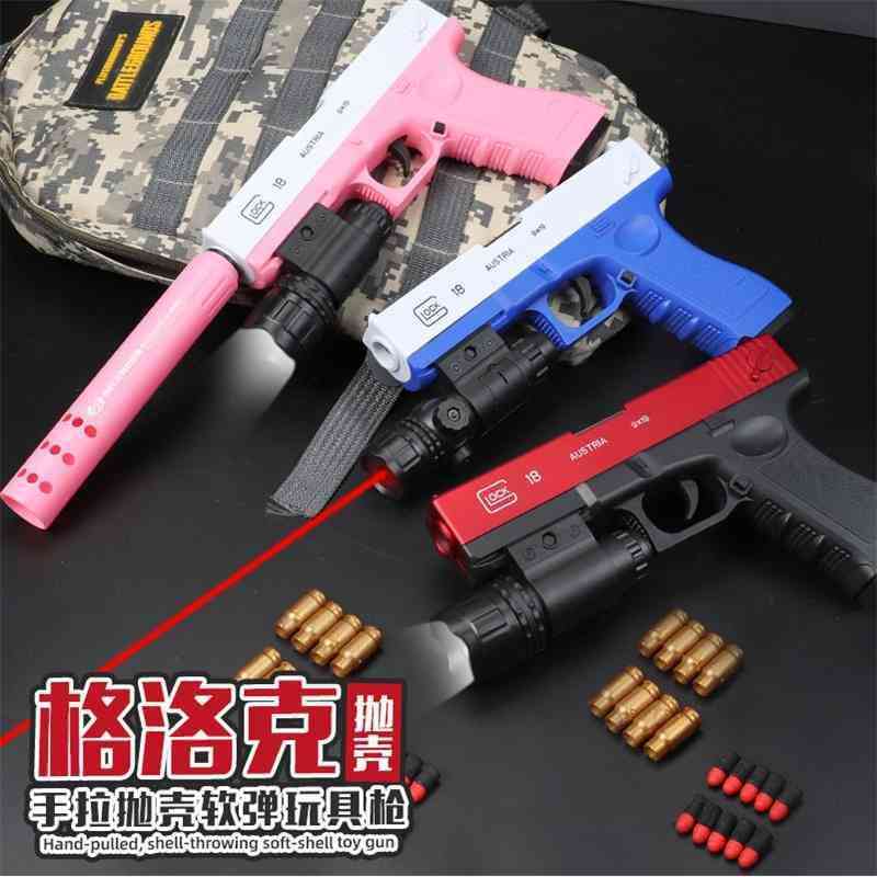 throwing shell toy children glock hand grabbing soft bullet small gun boy desert eagle m1911