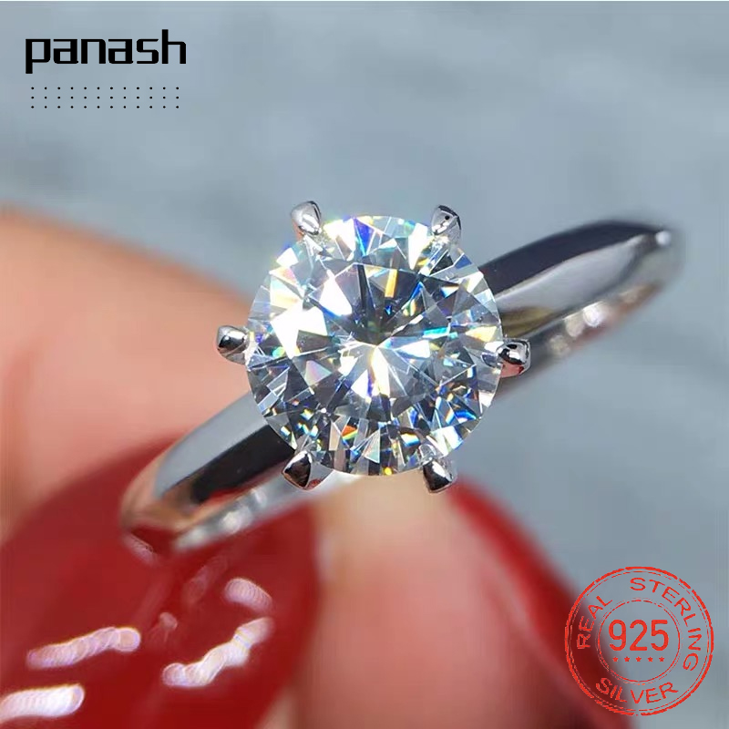 PANASH 925 Sterling Silver Ring Fine Jewelry Bride Wedding Rings Women Lady Gift 8mm 2ct SONA Diamond J017
PANASH 925 Sterling Silver Ring Fine Jewelry Bride Wedding Rings Women Lady Gift 8mm 2ct SONA Diamond J017