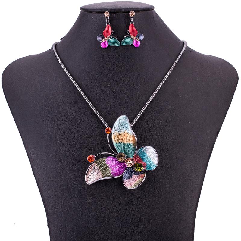 Earrings & Necklace MS1505078 Fashion Jewelry Sets Butterfly Rainbow Color High Quality Lead&Nickle Free Metal Choker Set, As pic
Earrings & Necklace MS1505078 Fashion Jewelry Sets Butterfly Rainbow Color High Quality Lead&Nickle Free Metal Choker Set, As pic
