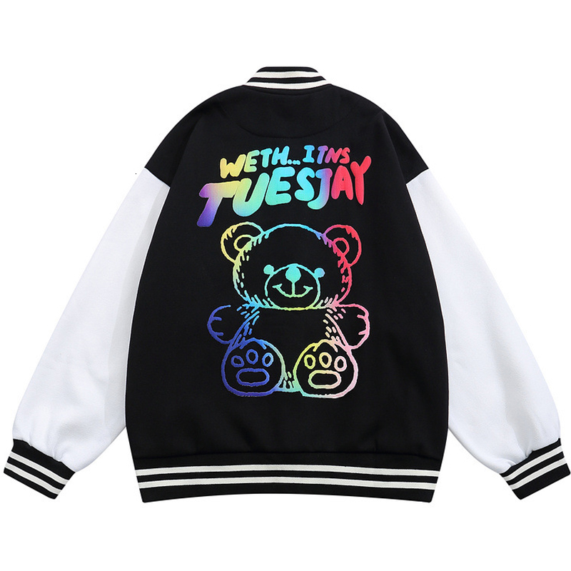 Men's Jackets baseball jacket, patchwork, hip hop, cartoon, bear, fall, Styrofoam varsity harajuku, autumn 6MM4, 1# shoe box
Men's Jackets baseball jacket, patchwork, hip hop, cartoon, bear, fall, Styrofoam varsity harajuku, autumn 6MM4, 1# shoe box