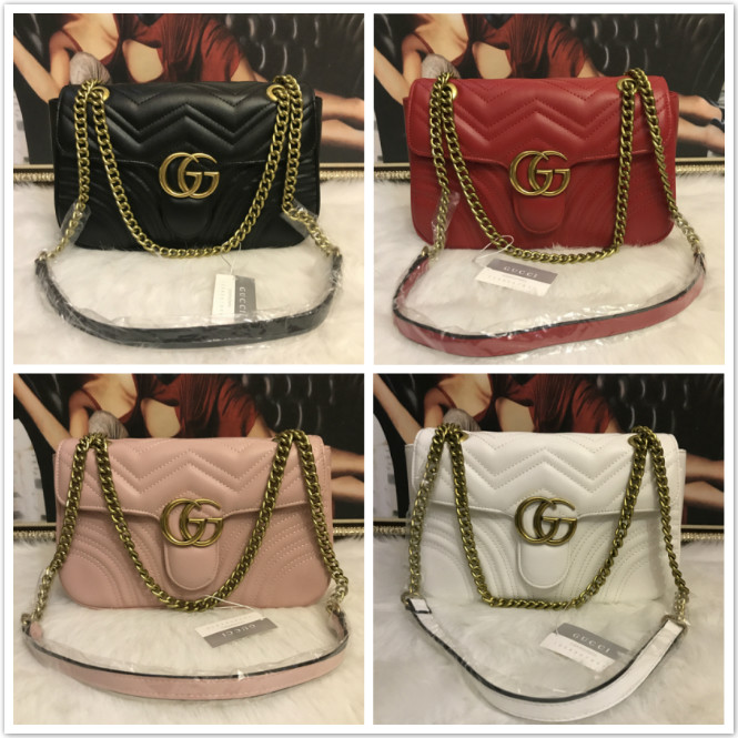 Luxury Designer New Style Marmont Shoulder Bags Women Gold Chain Cross Body Bag PU Leather Handbags Purse Female GGLVLouis
Luxury Designer New Style Marmont Shoulder Bags Women Gold Chain Cross Body Bag PU Leather Handbags Purse Female GGLVLouis