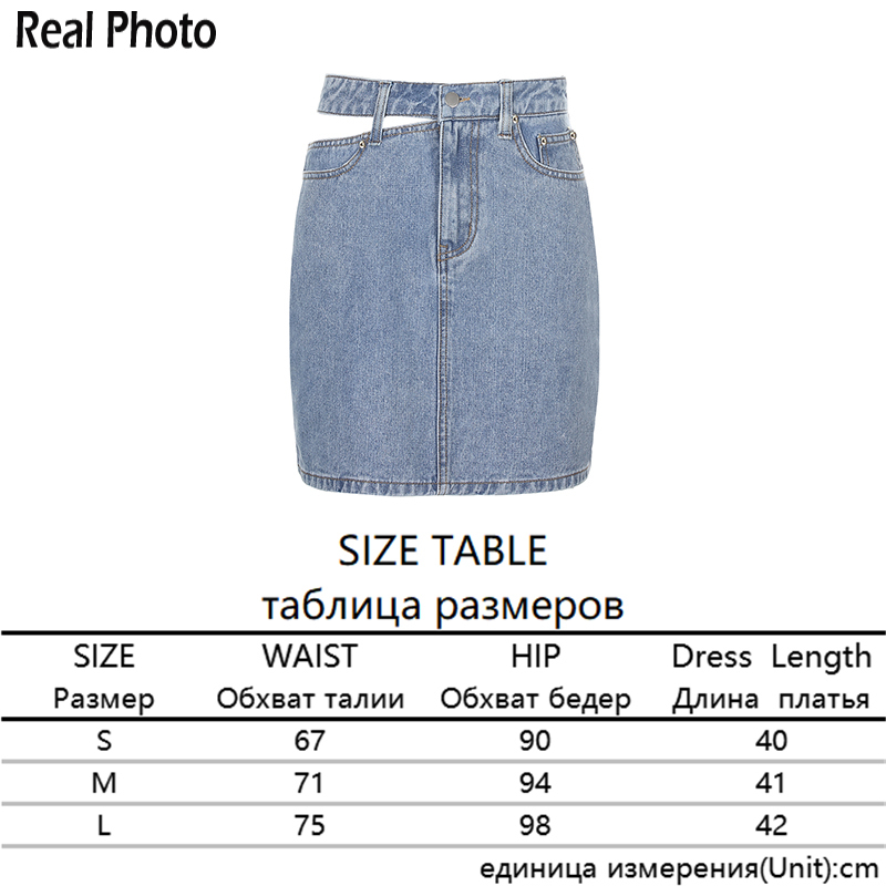 Rapwriter Hollow Out Sexy High-Waisted Skirts Women Slim Harajuku Vintage Denim Skirt Pocket Streetwear Pencil Skirts Mini Saias 210306
