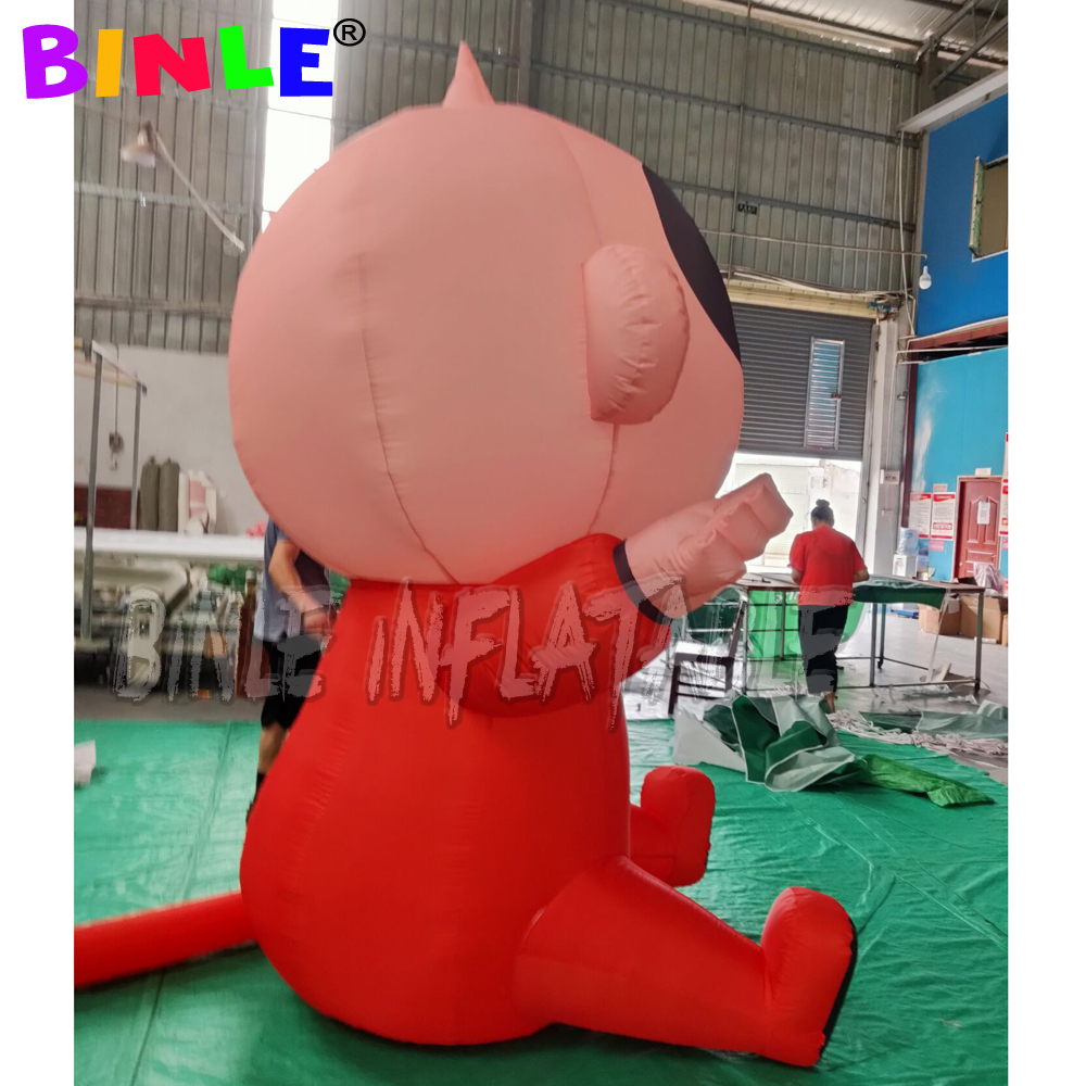Lovely red giant Inflatable Baby cartoon Custom Model for outdoor advertising