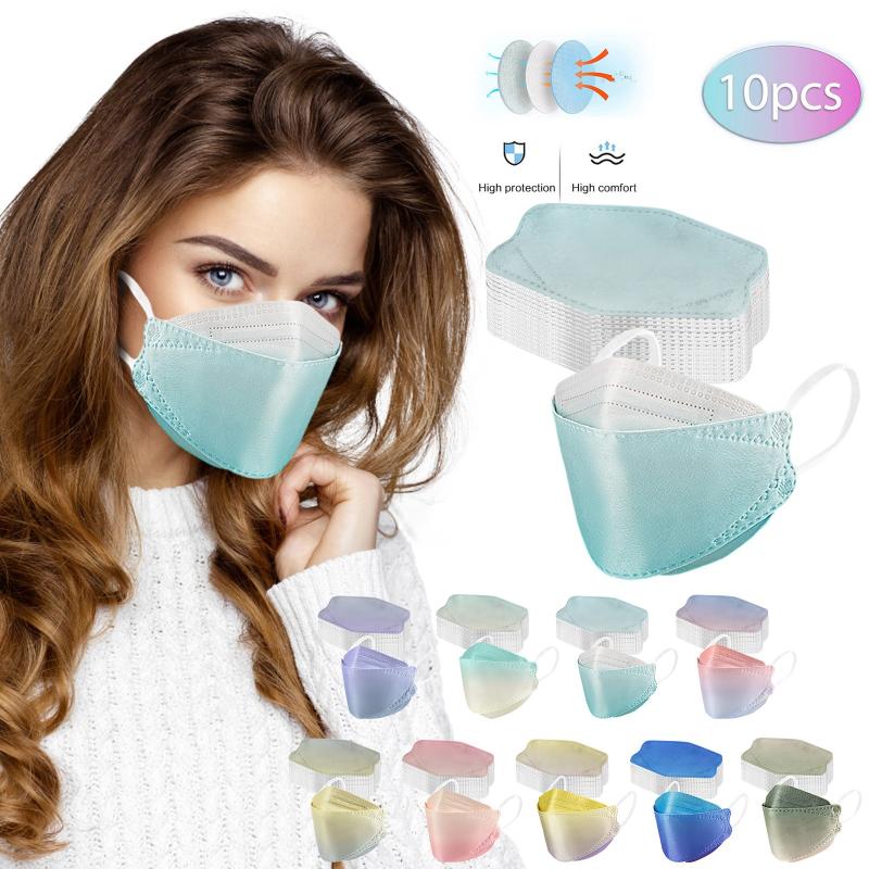 Other Event & Party Supplies 10PCS Gradient Disposable Adults Face Masks 3D Designs Mask 4-Layer Filter Protective Shield Non-woven Fabric F
Other Event & Party Supplies 10PCS Gradient Disposable Adults Face Masks 3D Designs Mask 4-Layer Filter Protective Shield Non-woven Fabric F