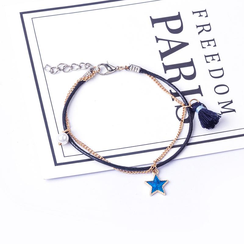 Charm Bracelets Bracelet For Women Double-Deck Lover Sun Moon Star Heart Handmade Braided Rope Friendship Valentines Day Jewelry Gift
Charm Bracelets Bracelet For Women Double-Deck Lover Sun Moon Star Heart Handmade Braided Rope Friendship Valentines Day Jewelry Gift