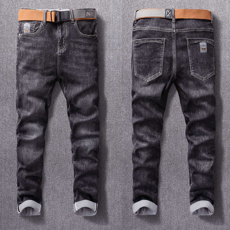 European Vintage Fashion Men Jeans High Quality Retro Black Gray Elastic Designer Slim Korean Style Casual Denim Pants 71IA
European Vintage Fashion Men Jeans High Quality Retro Black Gray Elastic Designer Slim Korean Style Casual Denim Pants 71IA