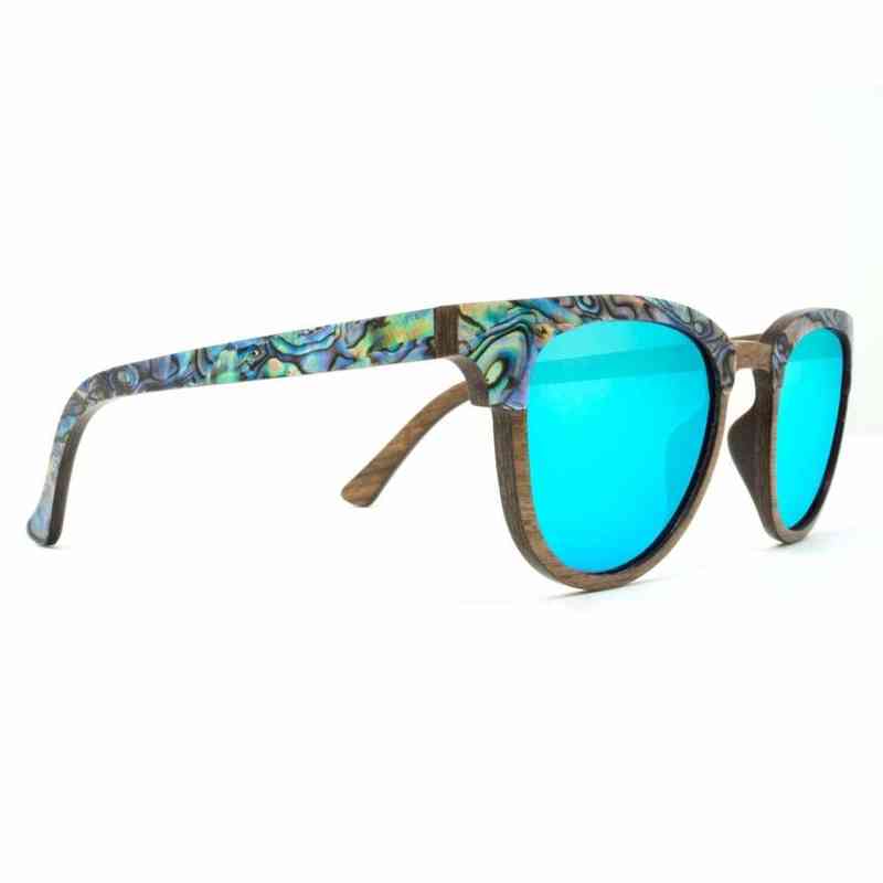 Premium Grade Black Walnut Polarized Wood Sun Glass Genuine Abalone Shells Spring Hinge Sunglass
Premium Grade Black Walnut Polarized Wood Sun Glass Genuine Abalone Shells Spring Hinge Sunglass