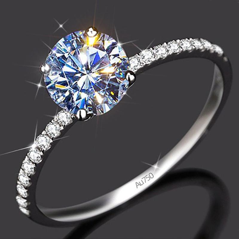 Cluster Rings 18K Au750 White Gold Women Ring Moissanite Diamonds 1 2 3 4 5 Round Wedding Party Engagement Anniversary Classic, Golden;silver
Cluster Rings 18K Au750 White Gold Women Ring Moissanite Diamonds 1 2 3 4 5 Round Wedding Party Engagement Anniversary Classic, Golden;silver