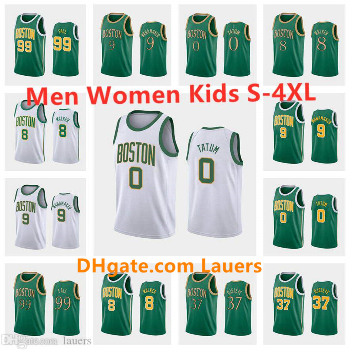 Custom Men Women Kids New Boston Celtics 99 Tacko Fall 0 Jayson Tatum 8 Kemba Walker 9 Brad Wanamaker 37 Semi Ojeleye City Jerseys, With sign 
Custom Men Women Kids New Boston Celtics 99 Tacko Fall 0 Jayson Tatum 8 Kemba Walker 9 Brad Wanamaker 37 Semi Ojeleye City Jerseys, With sign