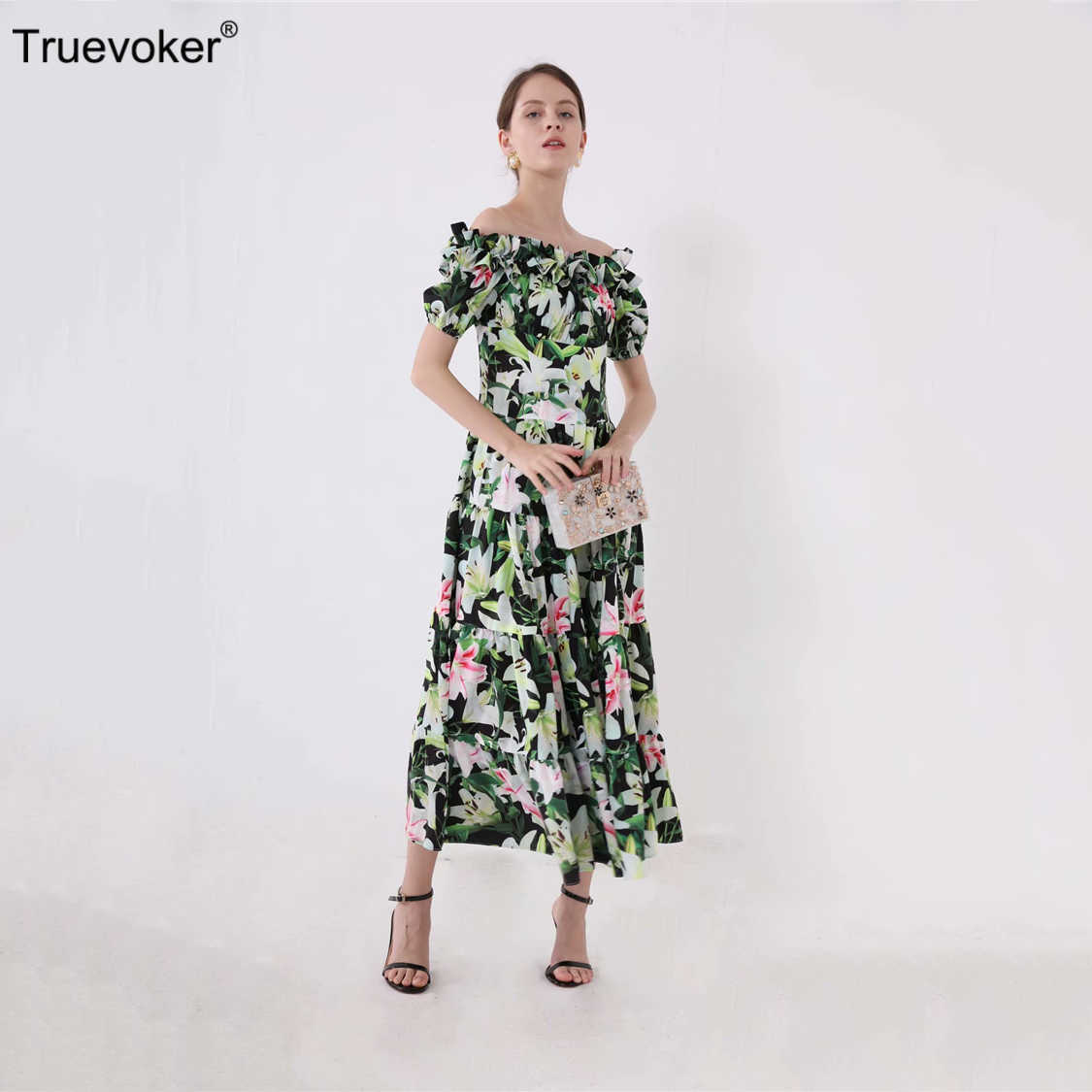Truevoker Designer Boutique Dresse' High Quality Cute Off The Shoulder Green Printed Midi Calf Party Vestidos 210602, Blue
Truevoker Designer Boutique Dresse' High Quality Cute Off The Shoulder Green Printed Midi Calf Party Vestidos 210602, Blue