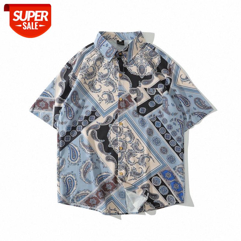 West Coast cashew flower full print short-sleeved shirt men's loose casual vintage drape hip-hop #GF6s, White;black
West Coast cashew flower full print short-sleeved shirt men's loose casual vintage drape hip-hop #GF6s, White;black