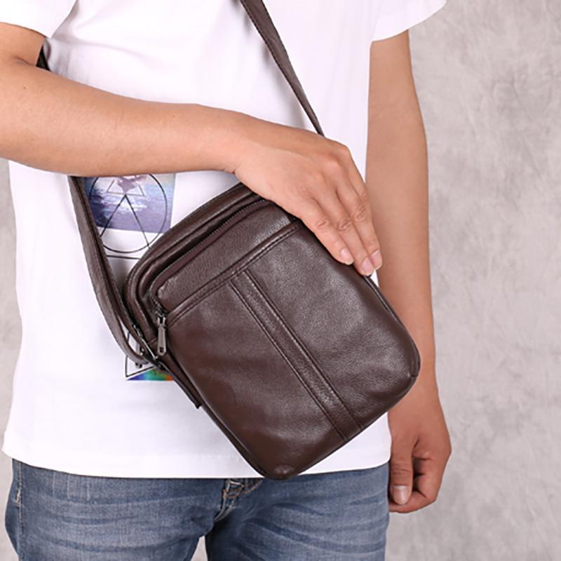 Mini Shoulder AETOO Bags, Vintage Youth Leather Men's Bags