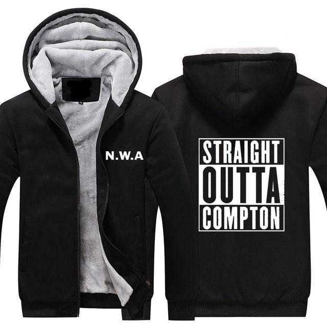 Straight Outta Compton NWA Thicken Hoodie Hip Hop TUPAC LEGEND DESIGN Warm Fleece Zipper Coat Hoodie Q0831, As picture
Straight Outta Compton NWA Thicken Hoodie Hip Hop TUPAC LEGEND DESIGN Warm Fleece Zipper Coat Hoodie Q0831, As picture