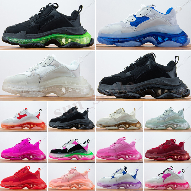 Paris Casual Shoes Triple S Clear Sole Trainers Dad Shoe Sneaker Black Silver Crystal Bottom Mens Womens Superior Quality, Color 23
Paris Casual Shoes Triple S Clear Sole Trainers Dad Shoe Sneaker Black Silver Crystal Bottom Mens Womens Superior Quality, Color 23