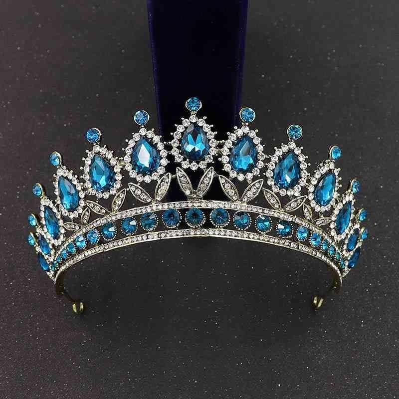 Teal KMVEXO Baroque Vinatge Pink Crystal Crowns Diadem Rhinestone Birthday Tiara Headband For Wedding Bridal Hair Accessories
Teal KMVEXO Baroque Vinatge Pink Crystal Crowns Diadem Rhinestone Birthday Tiara Headband For Wedding Bridal Hair Accessories