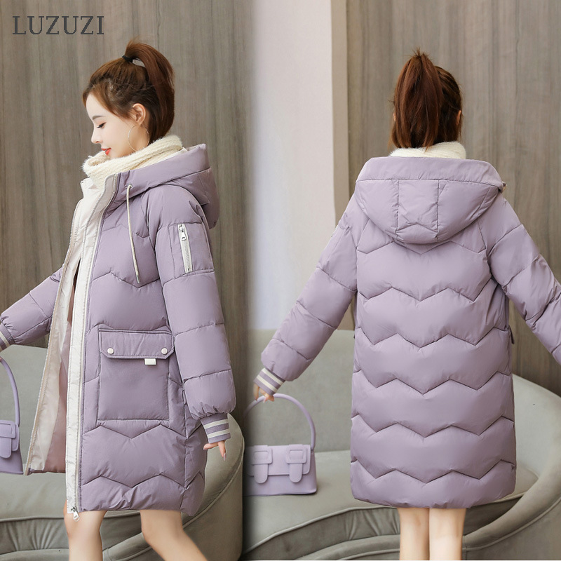 2021 New Winter Hooded Parkas Fashion Mid-length Down Cotton Jacket Women Big Pocket Warm Thick Coat Female Outwear Fjma, Black
2021 New Winter Hooded Parkas Fashion Mid-length Down Cotton Jacket Women Big Pocket Warm Thick Coat Female Outwear Fjma, Black