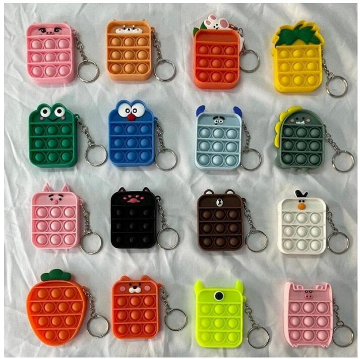 Fidget Toy Favor Sensory Keychains Party Favor Push Bubble Cartoon Simple Dimple Key Chain Stress Reliever Decompression Toys CO14
Fidget Toy Favor Sensory Keychains Party Favor Push Bubble Cartoon Simple Dimple Key Chain Stress Reliever Decompression Toys CO14