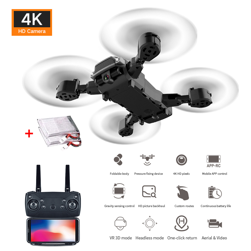 High-end Drone 4K With HD Camera WIFI 1080P Dual Camera Helicopter Foldable Quadcopter Drone Toys Professional, Black
High-end Drone 4K With HD Camera WIFI 1080P Dual Camera Helicopter Foldable Quadcopter Drone Toys Professional, Black