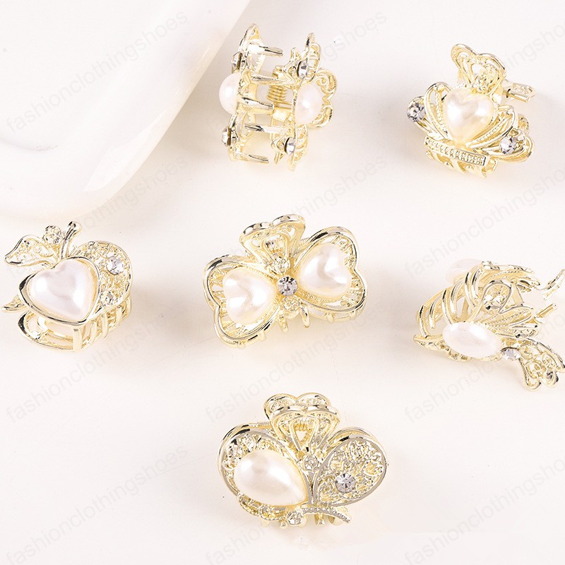 Fashion luxurious small Alloy Pearl Rhinestone Hair Claws Hairpin Barrettes for Women Girl Accessories Headwear
Fashion luxurious small Alloy Pearl Rhinestone Hair Claws Hairpin Barrettes for Women Girl Accessories Headwear