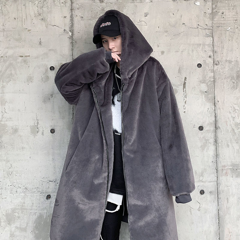 2021 New Winter Thick Plush Men' Warm Fashion Casual Oversize Hooded Men Streetwear Wild Long Coat Mens Clothes L6ue, Black
2021 New Winter Thick Plush Men' Warm Fashion Casual Oversize Hooded Men Streetwear Wild Long Coat Mens Clothes L6ue, Black