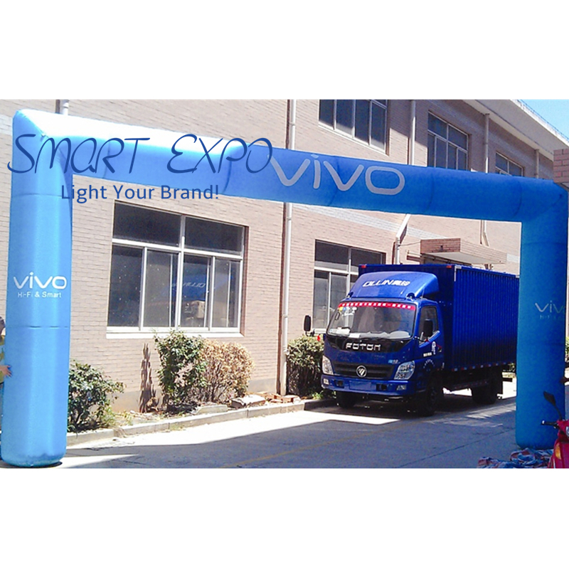Sports Inflatable Arch Entrance 0.8xW8xH4m Advertising Square Archway with Custom Printing and Blower