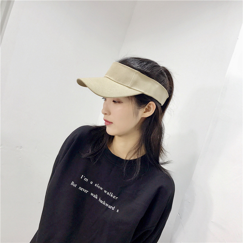 Summer Sun Visors Hat Caps Sports Quickly Dry Sun Hats Visors Sports Sun Visors For Women Genuine Black White Beach cap