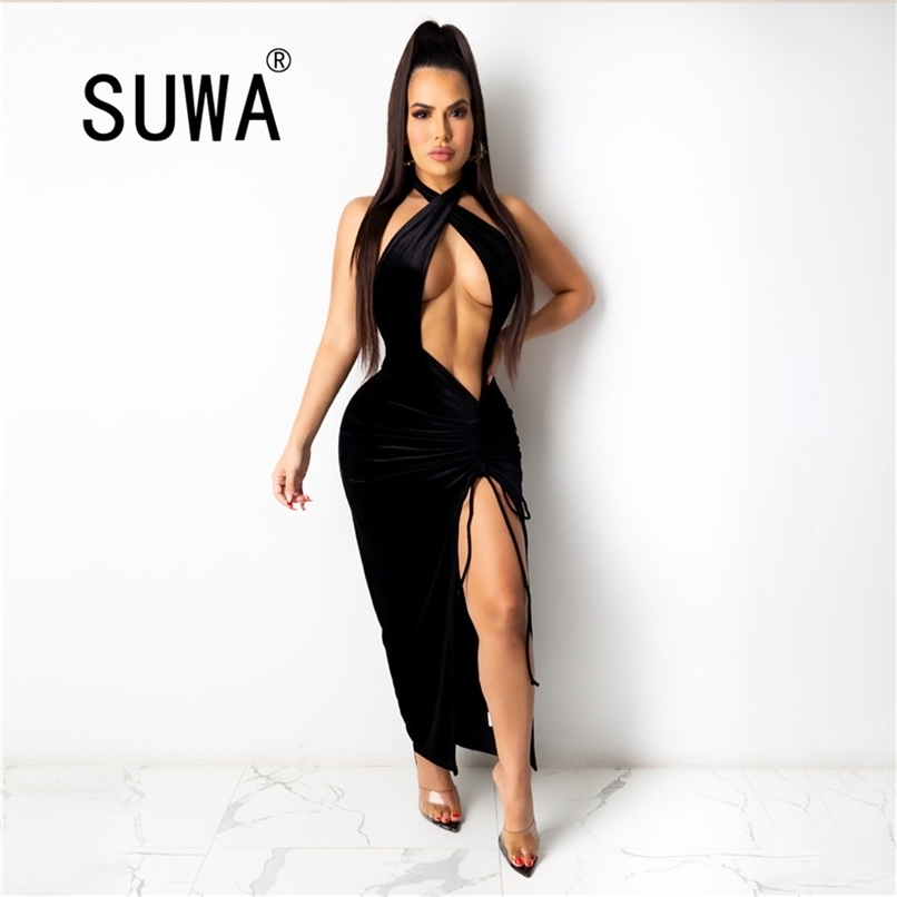 Sexy Backless Halter Cut-Out Women Midi Dresses Bodycon Club Party Chic Fashion Sleeveless Black Dress Holiday Clothes 210525, Red
Sexy Backless Halter Cut-Out Women Midi Dresses Bodycon Club Party Chic Fashion Sleeveless Black Dress Holiday Clothes 210525, Red
