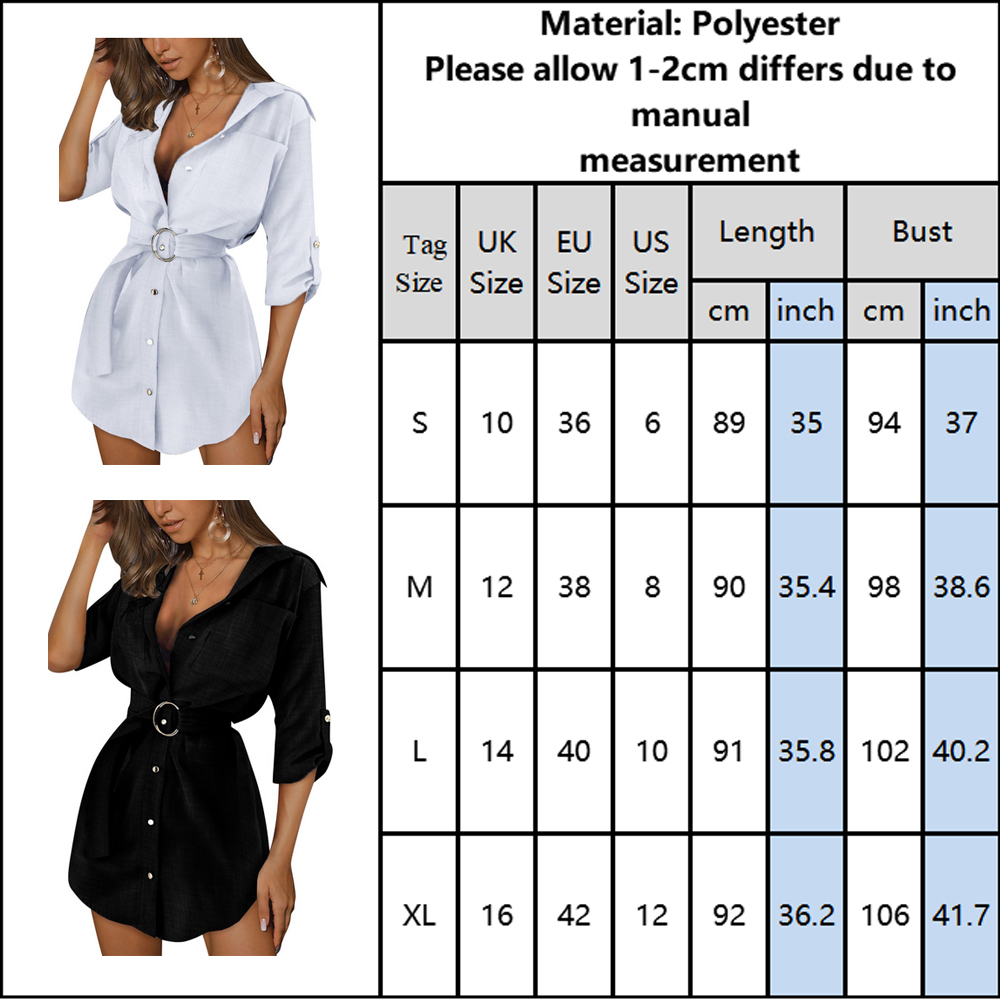 Women Shirt Long Blouse With Belt Turn-down Collar Long Sleeve Shirt Office Ladies Work Wear Black White Shirts Blusas mujer D25 210225