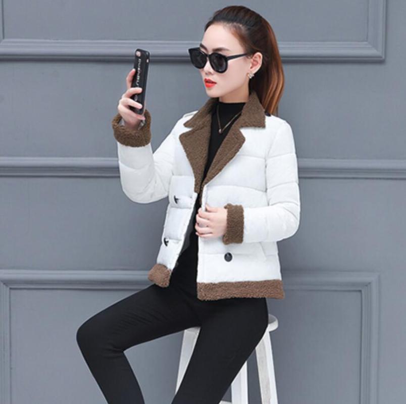 s-2xl Thick warm cotton coat 2021 autumn and winter clothing new Korean version of down cotton padded Slim jacket