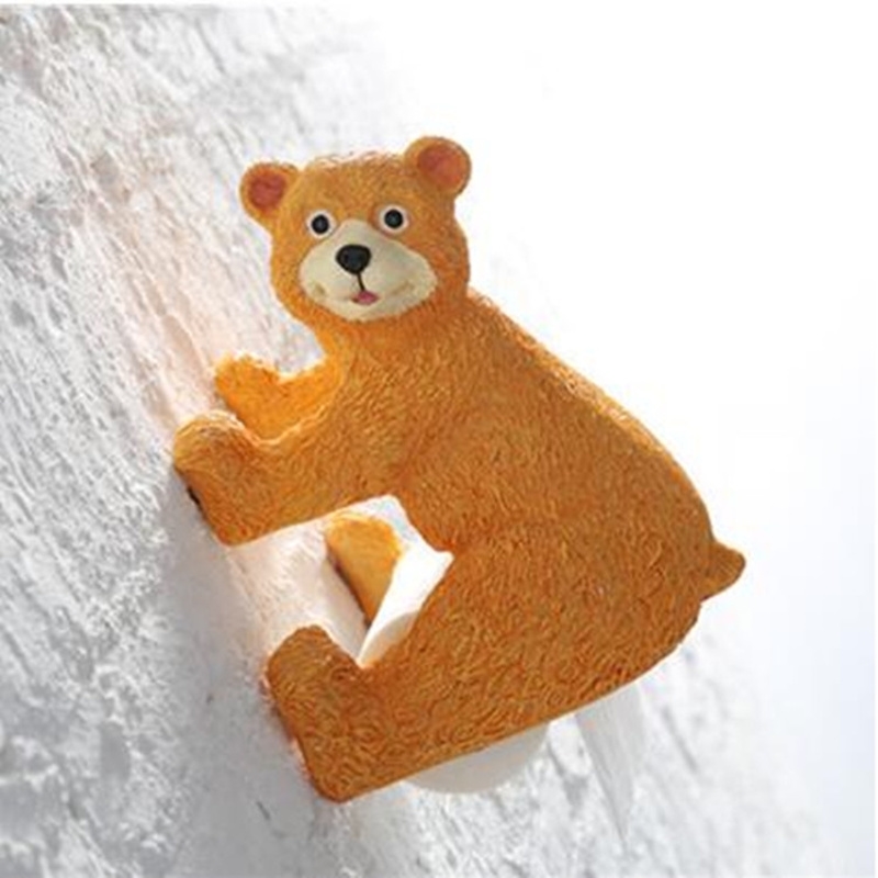 Novelty 3D Toilet paper holder resin simulation dog bear cat toilet roll holder bathroom accessories T2004259412383