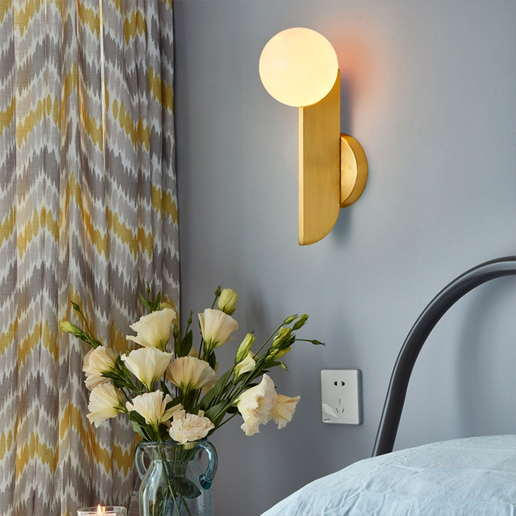 Nordic creative postmodern minimalist wall lamp milk white glass ball bedroom bedside mirror front corridor aisle decorative wall lamps
Nordic creative postmodern minimalist wall lamp milk white glass ball bedroom bedside mirror front corridor aisle decorative wall lamps