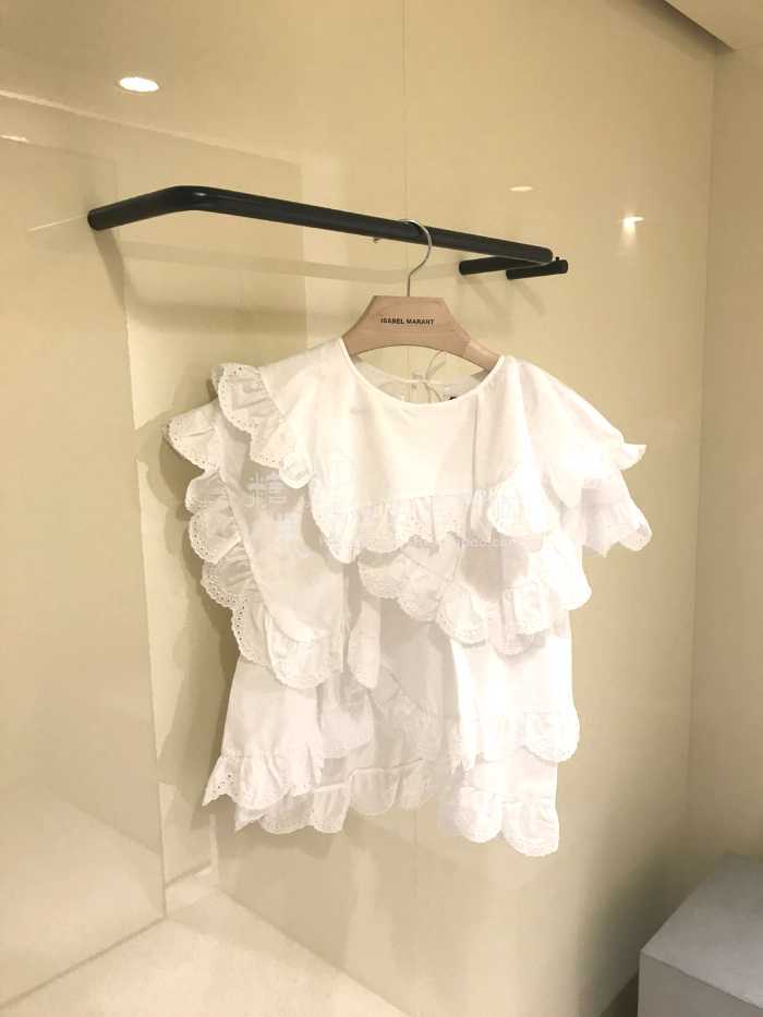 Spring/Summer Korean Casual Fashion Loose Women's T-shirt Lace Stitching Lotus Leaf Edge Short-sleeved Top 210615