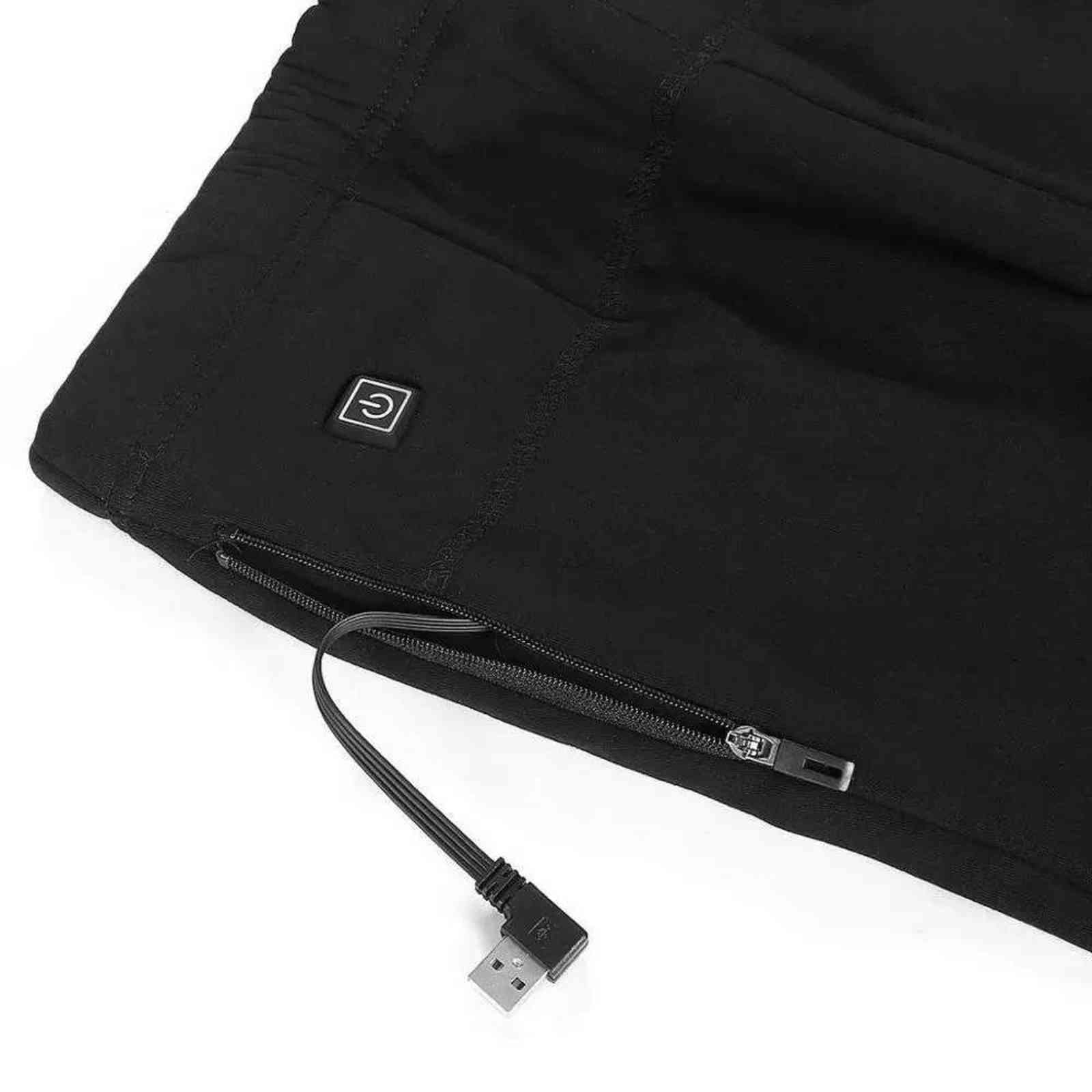 Winter Heated Pants Men Self Heating Pants Women Outdoor Hiking Warm Slim USB Trekking Skiing Electric Thermal Pants Trousers 211112