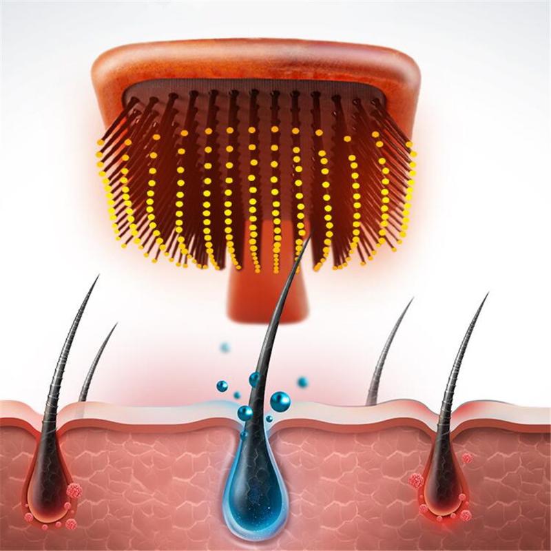 Hair Brushes Detangling Brush Scalp Massage Wooden Comb Air Cushion Combs For Curly Solon Barber Accessories