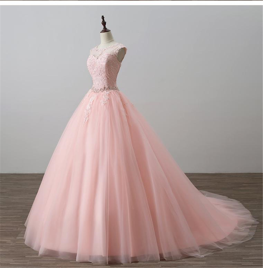 new arrived real photo pink off shoulder quinceanera dresses lace appliques ball gowns prom dress sweet 16 for 15 years pageant gown