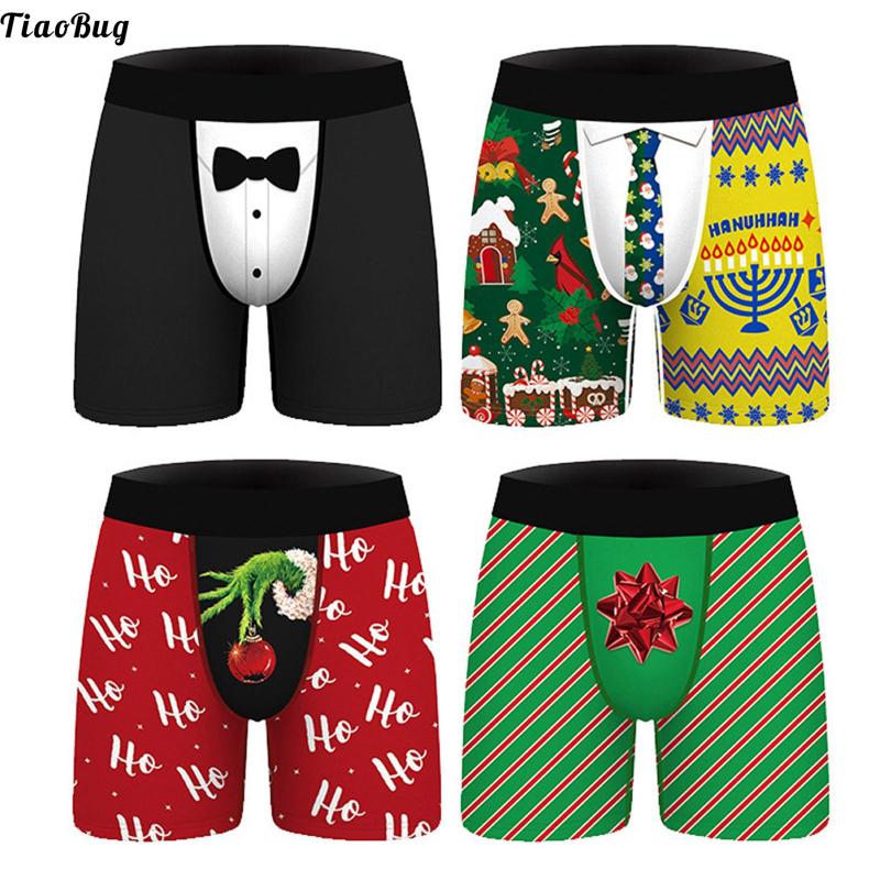 Underpants Men Christmas Stylish Printing Shorts Underwear Mid Waist Elastic Waistband Boxer Brief Breathable Swimming Bathing, Black;white
Underpants Men Christmas Stylish Printing Shorts Underwear Mid Waist Elastic Waistband Boxer Brief Breathable Swimming Bathing, Black;white