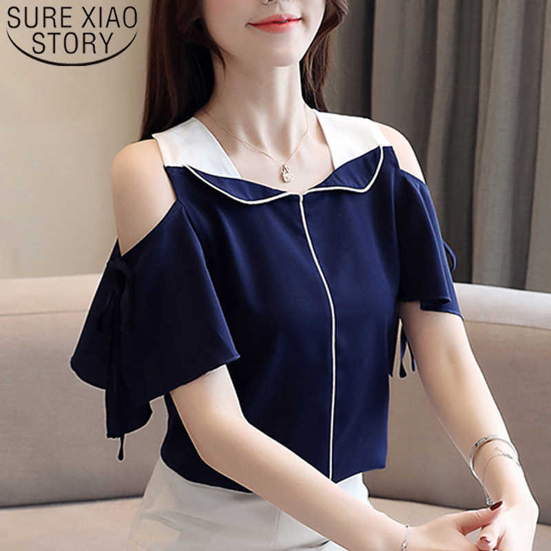 Fashion Women Blouse and Tops Summer White Blouse Korean Tops Shirts Ladies Tops Chiffon Shirts V-Neck Flare Sleeve Clothes 210527
Fashion Women Blouse and Tops Summer White Blouse Korean Tops Shirts Ladies Tops Chiffon Shirts V-Neck Flare Sleeve Clothes 210527