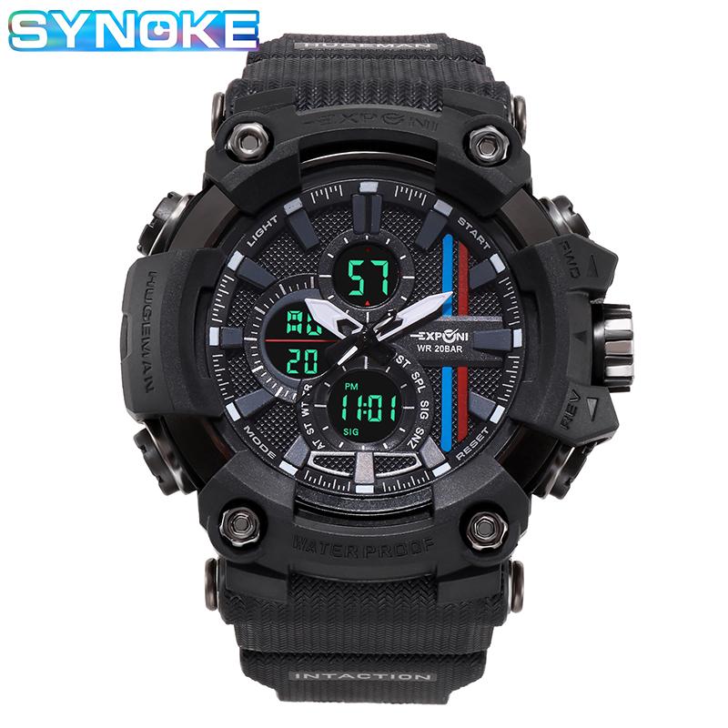 SYNOKE Men's Watches Style Digital LED Quartz Clock Sport Watches For Men Waterproof Wristwatch montre homme, Slivery;brown
SYNOKE Men's Watches Style Digital LED Quartz Clock Sport Watches For Men Waterproof Wristwatch montre homme, Slivery;brown