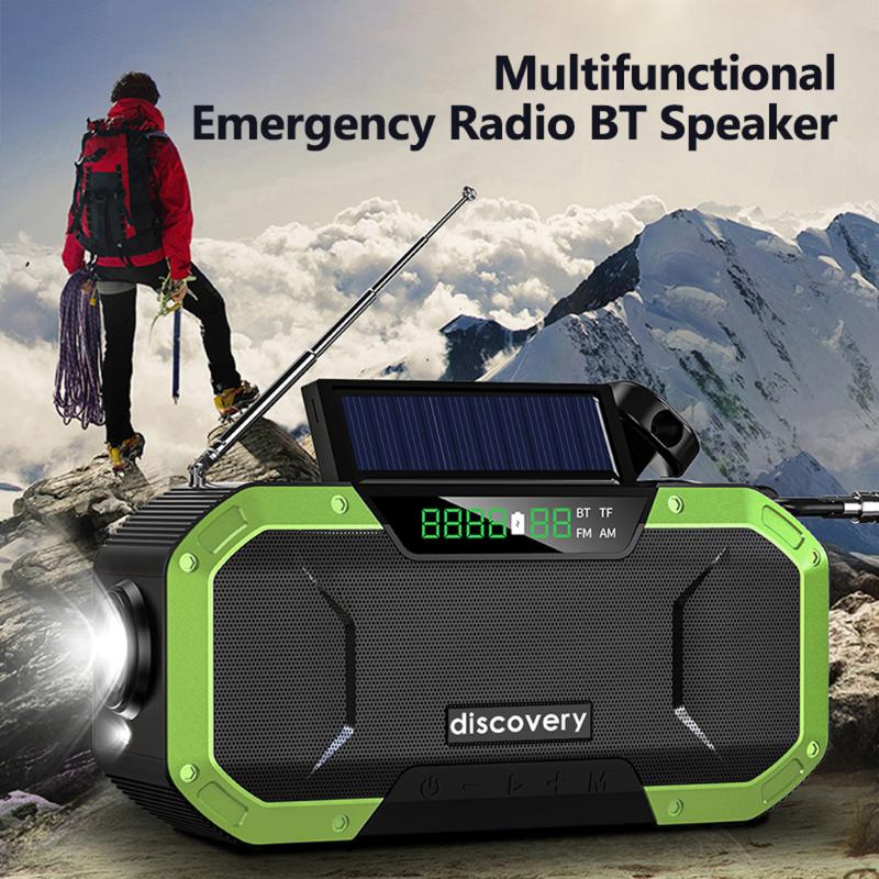 docooler Portable IPX6 Waterproof Hand Crank Radio Multifunction BT5.0 Outdoor Speaker FM Radio with Emergency LED Light Campass
docooler Portable IPX6 Waterproof Hand Crank Radio Multifunction BT5.0 Outdoor Speaker FM Radio with Emergency LED Light Campass