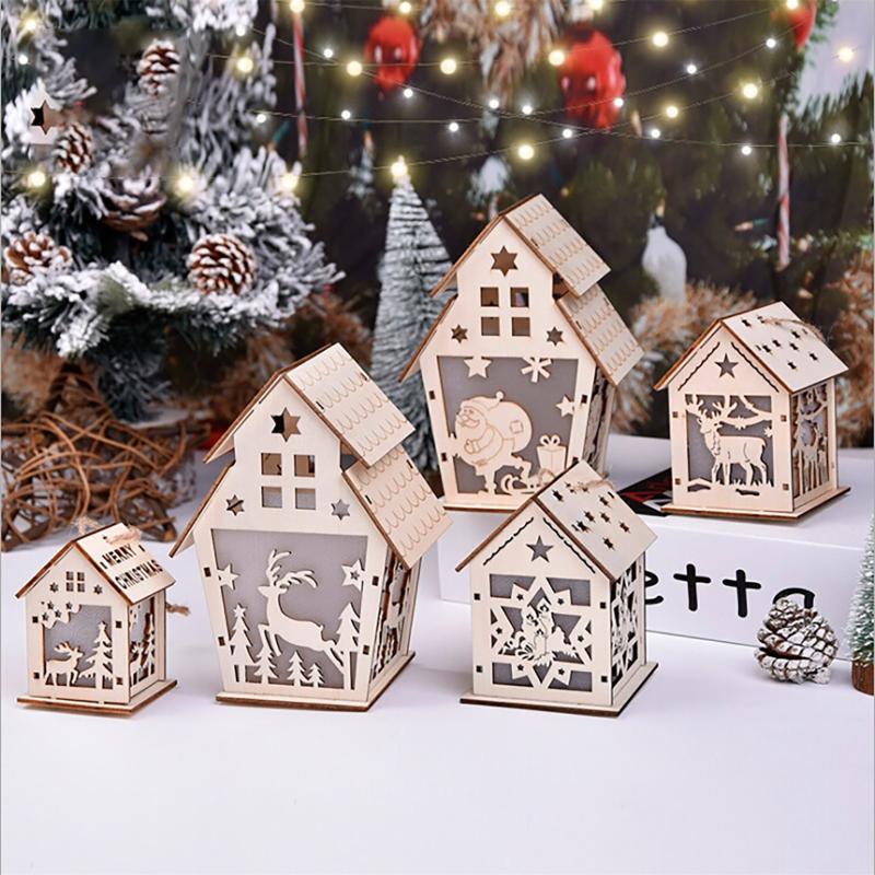 Christmas Decorations Mini Wooden House Pendants DIY Tree Ornaments Funny Kid Gift Navidad Home Year Decor
Christmas Decorations Mini Wooden House Pendants DIY Tree Ornaments Funny Kid Gift Navidad Home Year Decor