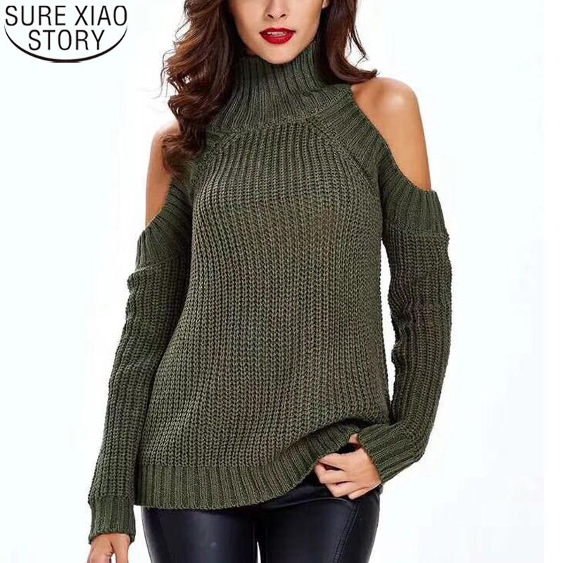 Women's Sweaters Long Sleeve Knit Turtleneck Sweater Sexy Autumn Winter Loose Plus Size Slim Off Shoulder Women Pullover 16871, White;black
Women's Sweaters Long Sleeve Knit Turtleneck Sweater Sexy Autumn Winter Loose Plus Size Slim Off Shoulder Women Pullover 16871, White;black