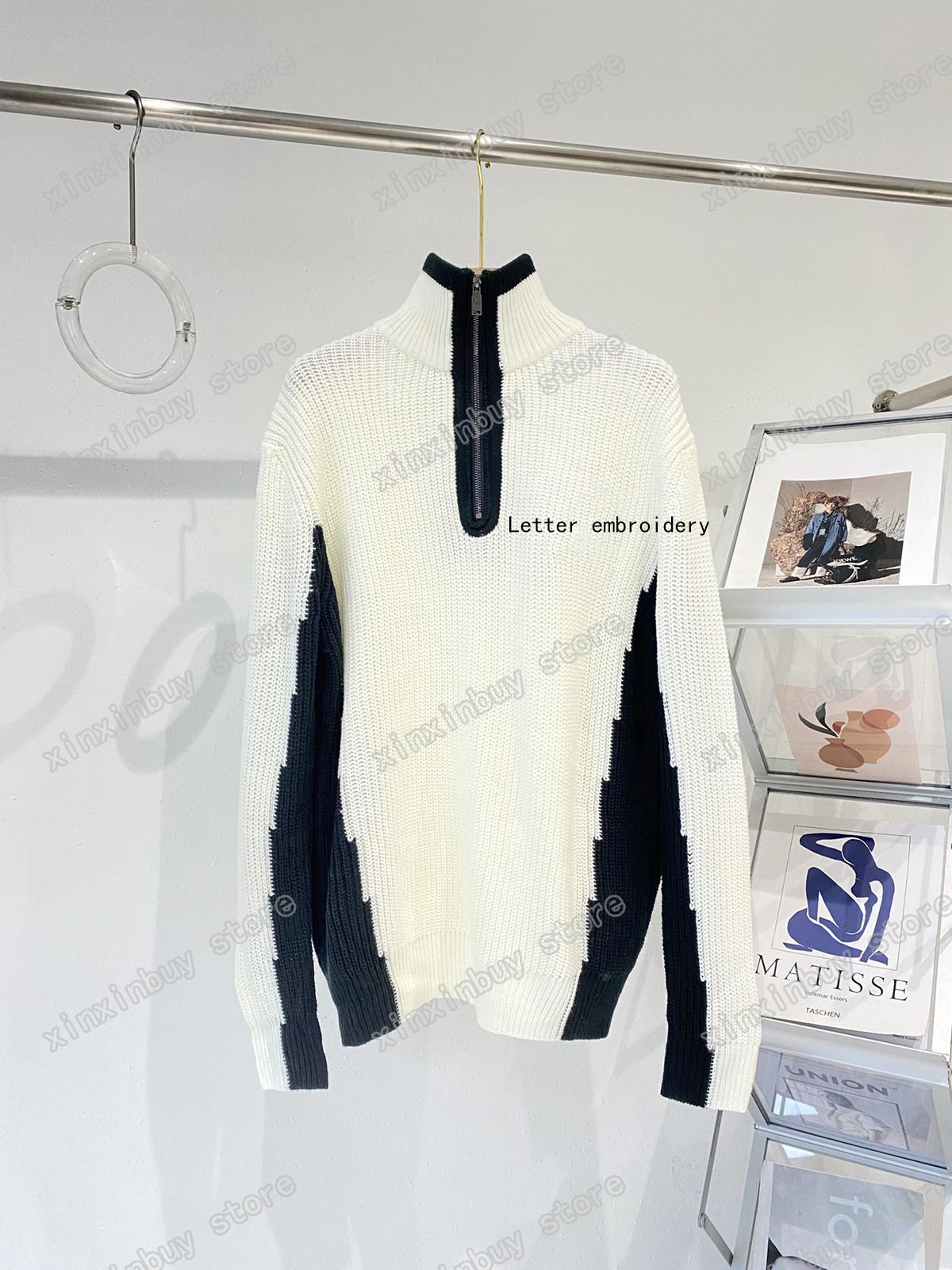 21ss Designers Sweaters luxury Mens Womens Black white jacquard Embroidery letter Paris Fashion Top Quality Street long Sleeve luxurys XS-L, White;black
21ss Designers Sweaters luxury Mens Womens Black white jacquard Embroidery letter Paris Fashion Top Quality Street long Sleeve luxurys XS-L, White;black