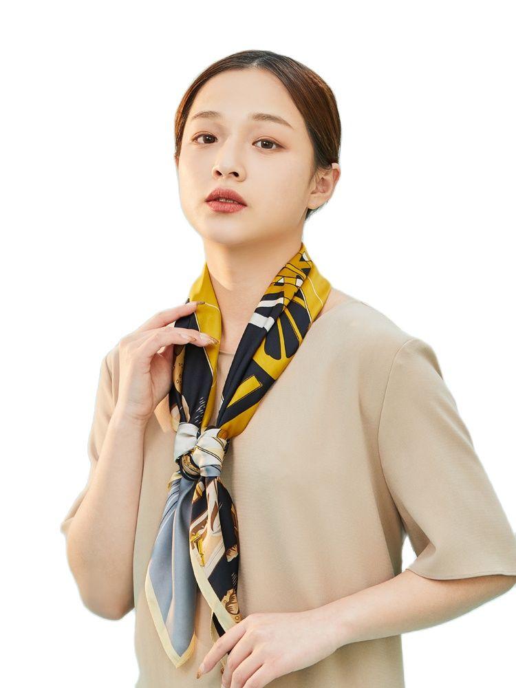 Scarves Fashionable High End Foreign Style Printed Silk Scarf Gorgeous Spring Winter Women Large Square Shawls
Scarves Fashionable High End Foreign Style Printed Silk Scarf Gorgeous Spring Winter Women Large Square Shawls