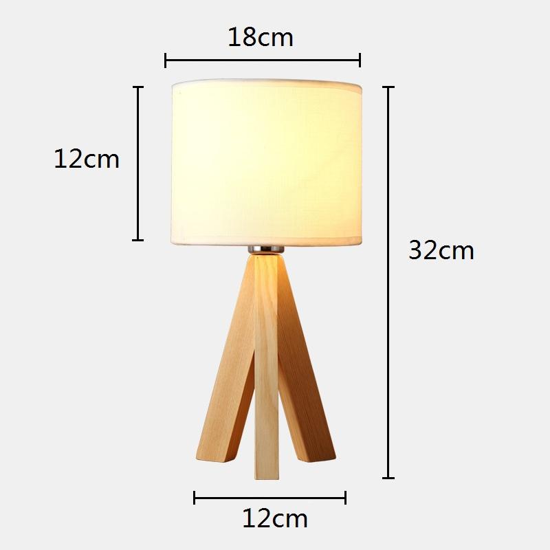 LED Table Lamp Wooden Bed Lamp Bedside Home Deco For Living Room Bedroom Lamparas De Mesa Para El Dormitorio Classic