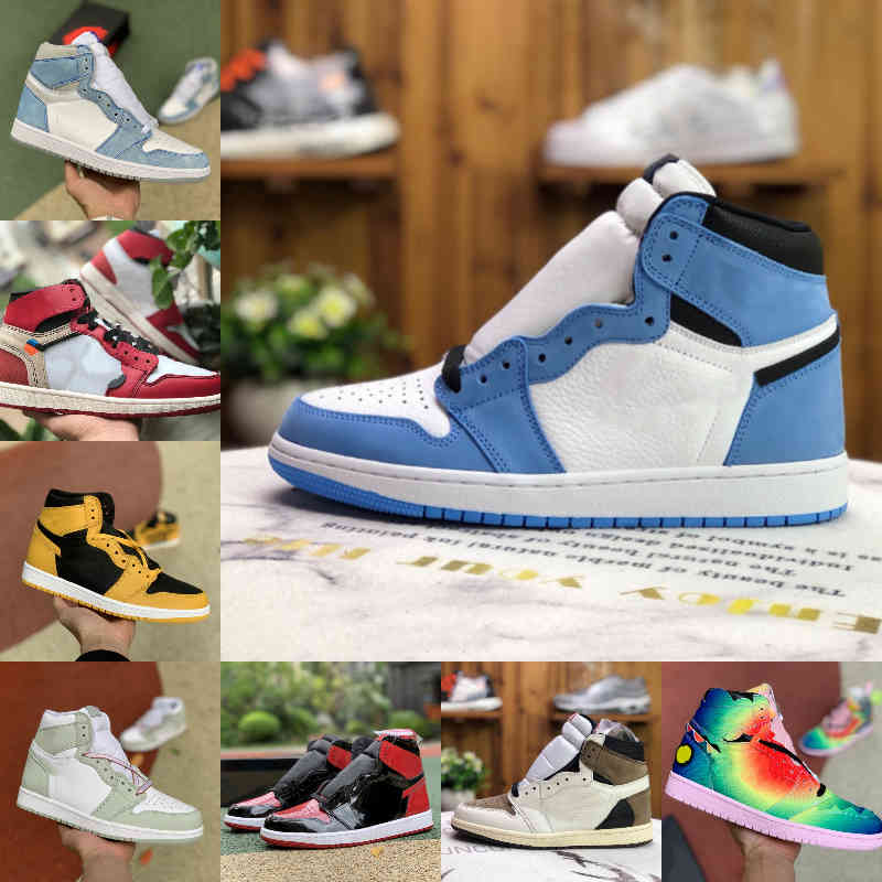 Top Quality University Blue 1 1s Basketball Shoes Mens Women Pollen Seafoam Fragment Bred Patent Protrotype Hyper Royal JORDÁN 1 J Balvin UNC Chicago Trainer Sneakers
Top Quality University Blue 1 1s Basketball Shoes Mens Women Pollen Seafoam Fragment Bred Patent Protrotype Hyper Royal JORDÁN 1 J Balvin UNC Chicago Trainer Sneakers