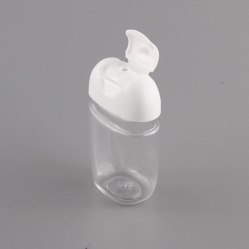 100pcs 30ml Hand Sanitizer Bottle PET Plastic Half Round Flip Cap Bottles Children's Carry Disinfectant hand-washing Sanitizers DH0877