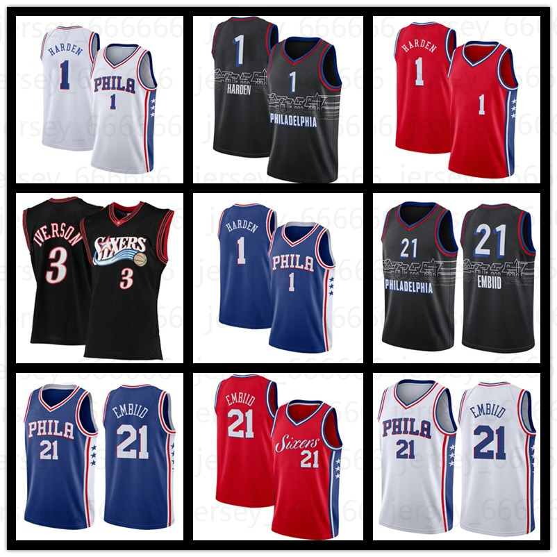 2022 New Philadelphia''76ers''Basketball Jersey 1 James Harden Joel 21 Embiid Allen 3 Iverson Julius 6 Erving Ben 25 Simmons 75th Anniversary City, Men jersey
2022 New Philadelphia''76ers''Basketball Jersey 1 James Harden Joel 21 Embiid Allen 3 Iverson Julius 6 Erving Ben 25 Simmons 75th Anniversary City, Men jersey