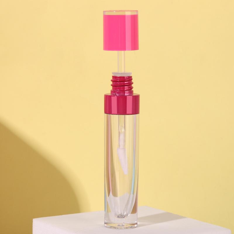 5pcs 8ml Empty Lip Gloss Bottle Clear Lip Container With Rubber Stopper Women Girls Diy Tool Refillable Vials