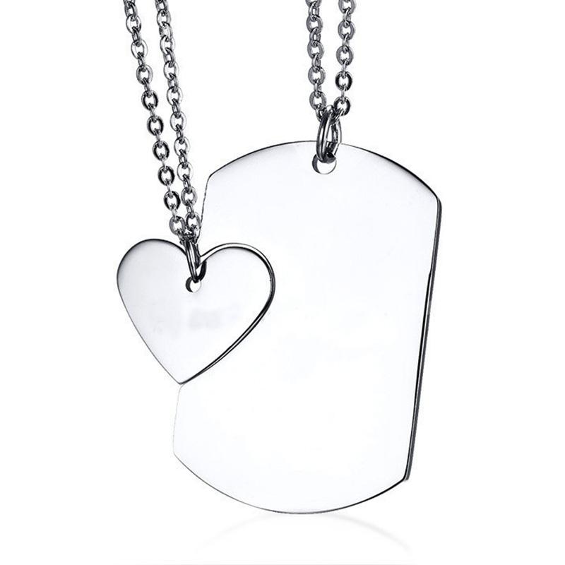 Pendant Necklaces Yo Name Couple Necklace ID Tag Heart High Polished Stainless Steel Trendy Women Men Jewelry
Pendant Necklaces Yo Name Couple Necklace ID Tag Heart High Polished Stainless Steel Trendy Women Men Jewelry